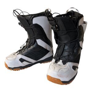 SIMS RALLY Men's Snowboard Boots Size 8 - White & Black - Used